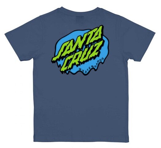 Santa Cruz Youth Slime Dot T-Shirt Heritage Blue