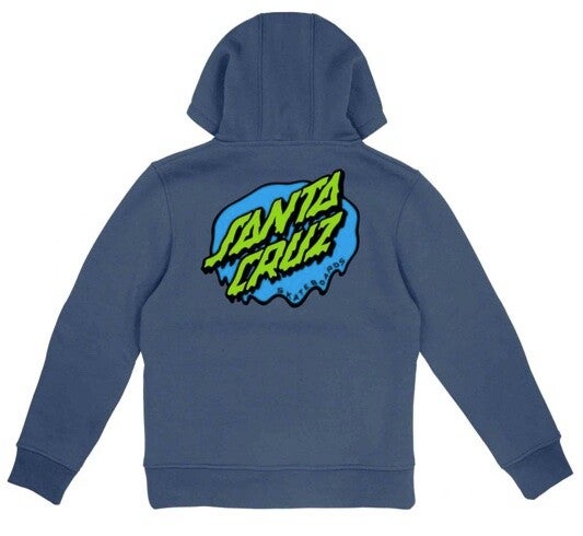 Santa Cruz Youth Slime Dot Hoodie Heritage Blue