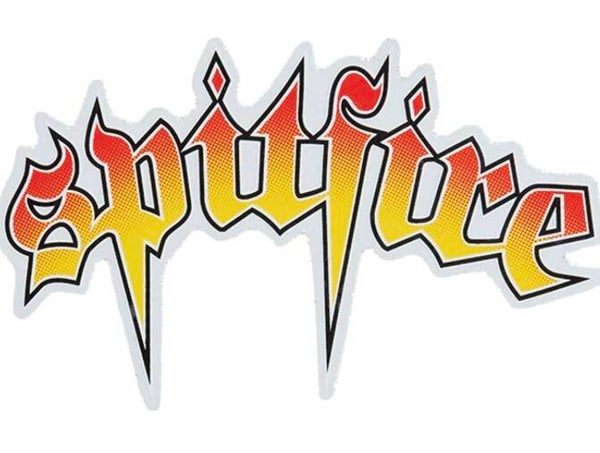 Spitfire Venom Script Sticker - Medium (8 x 13cm)