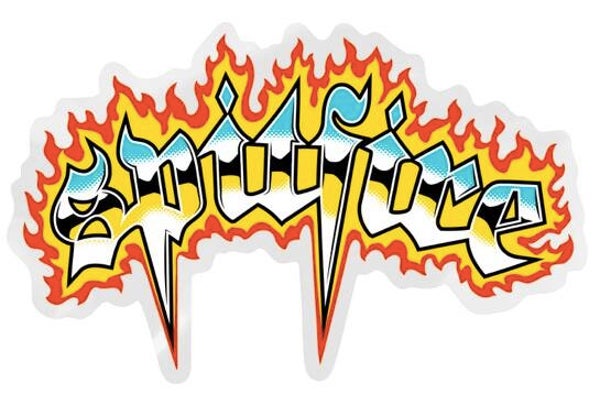 Spitfire Venom Chrome Sticker - Large (10 x 17,5 cm)