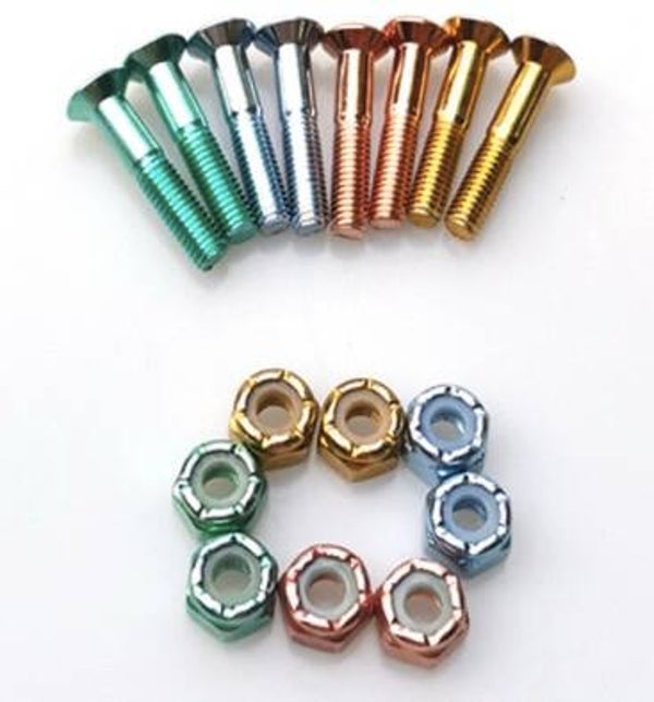Steez Flathead Multi-Color Anodized Hardware - 1"