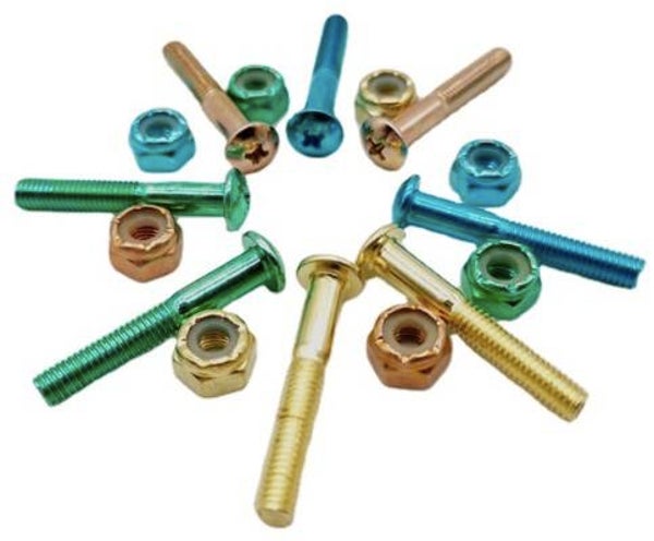 Steez Phillips Panhead Multi-Color Anodized 1.25" Nuts And Bolts