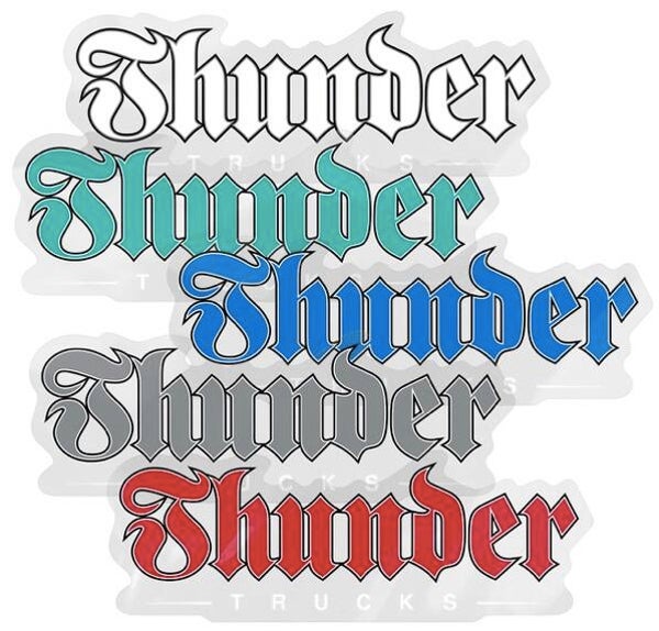 Thunder Script Sticker Assorted - Large