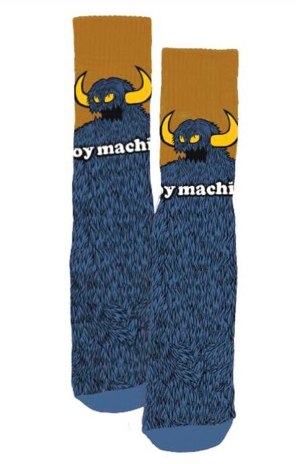Toy Machine Socks Furry Monster Slate - One size