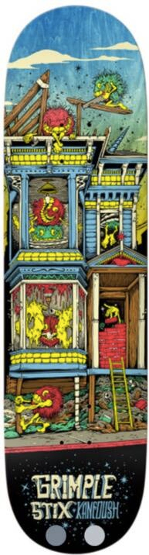 Anti Hero Kanfoush Grimple Stix Victorians Skateboard Deck - 8.75"