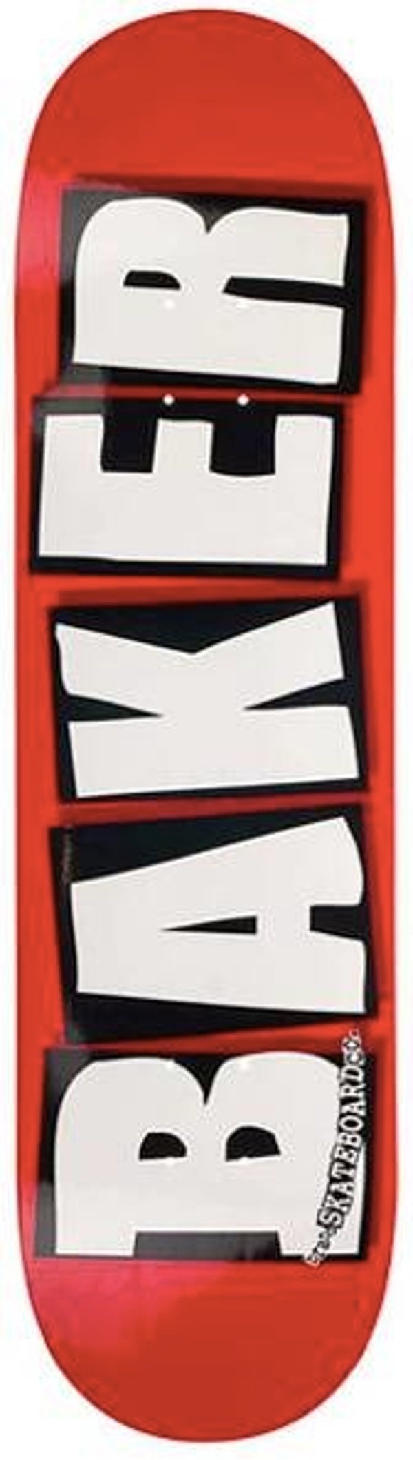 Baker Brand Logo White Skateboard Deck - 8.25"
