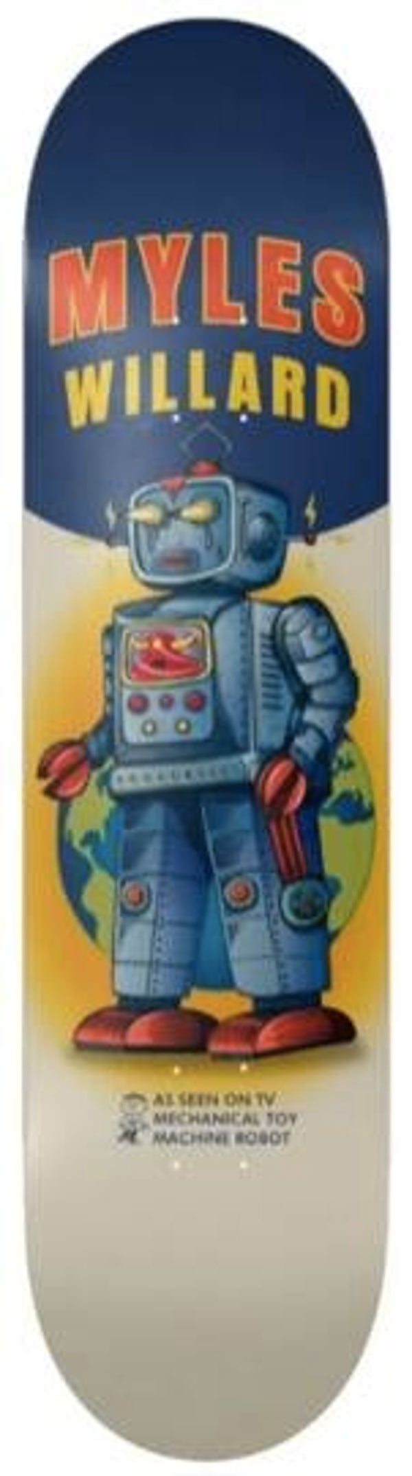 Toy Machine Willard Robot Series Skateboard Deck - 8.13"