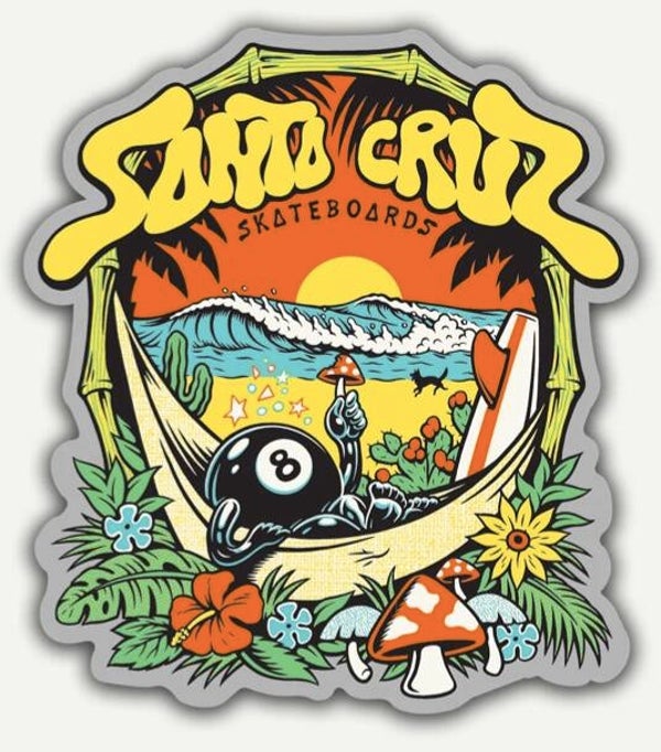 Santa Cruz Winkowski 8 Baller Trip Clear Sticker - 11,5 x 12,5cm