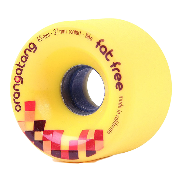 Orangatang Wheels Fat Free Yellow 65mm - 86A