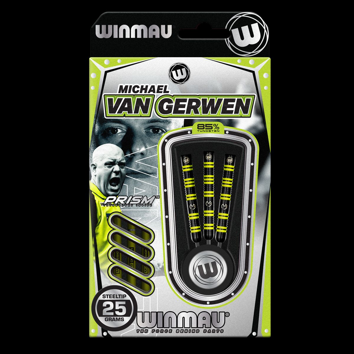 WI1496-23/25- Winmau steeltip Michael van Gerwen 85%