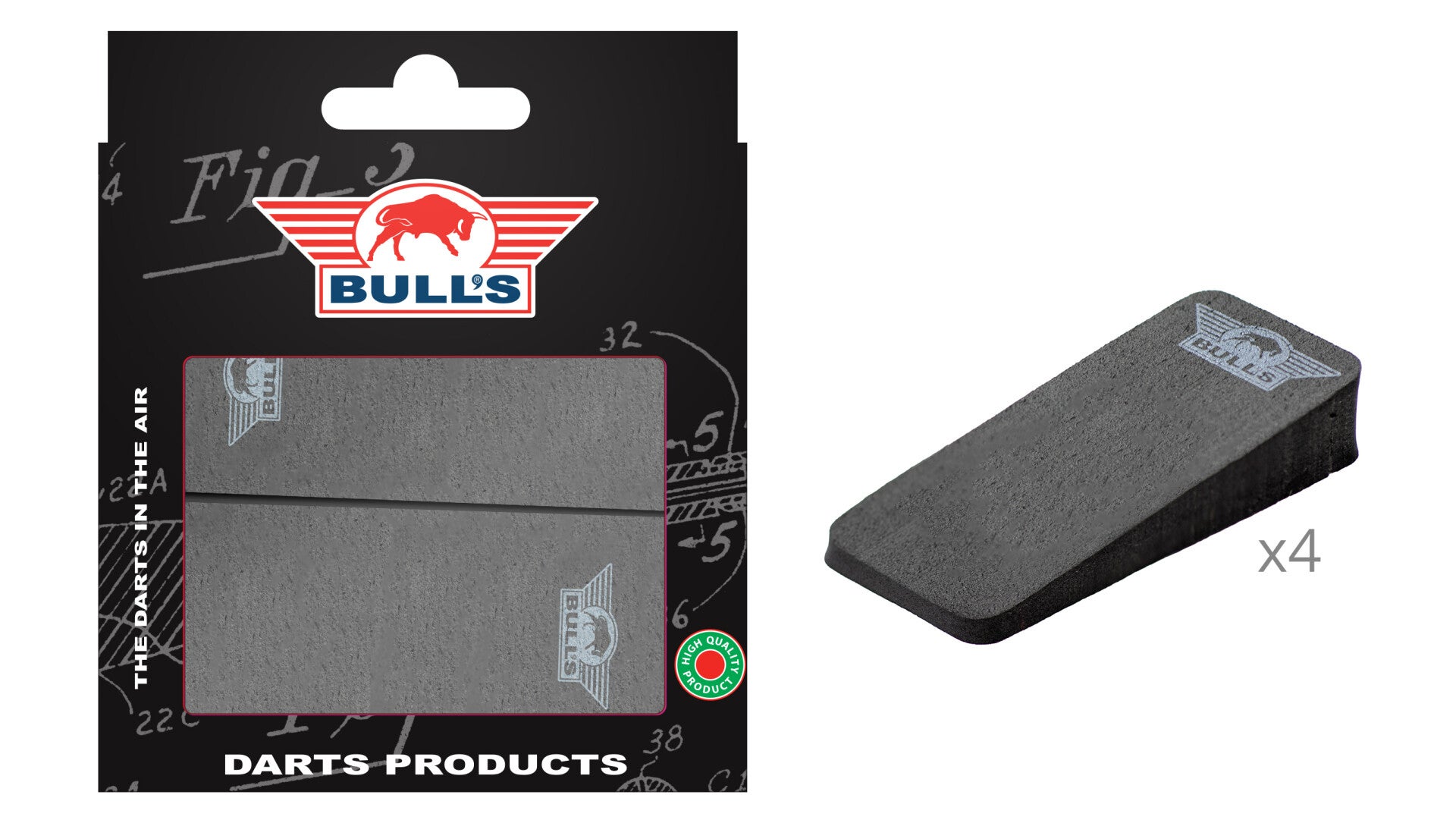 BU70004 Bulls Dartboard Stabilzing Wedge