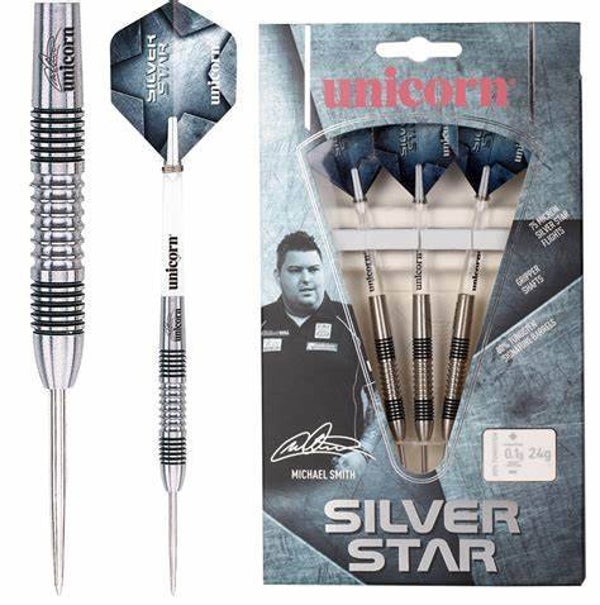 UN08784- Unicorn Steeltip Michael Smith Silver star 22g