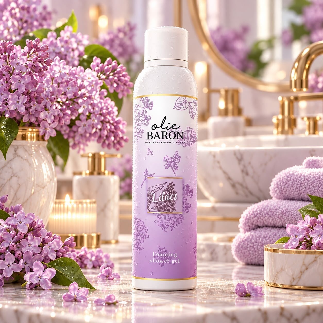 Lilacs - Foaming shower gel 200 ml