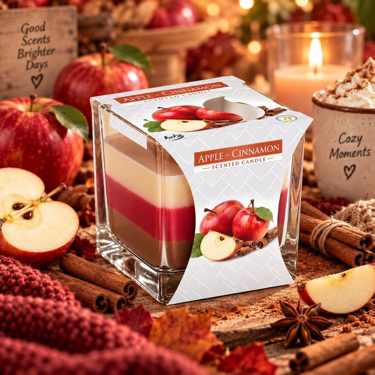 Apple-Cinnamon - Scented Candle