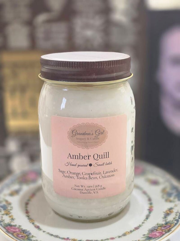 Amber Quill Candle