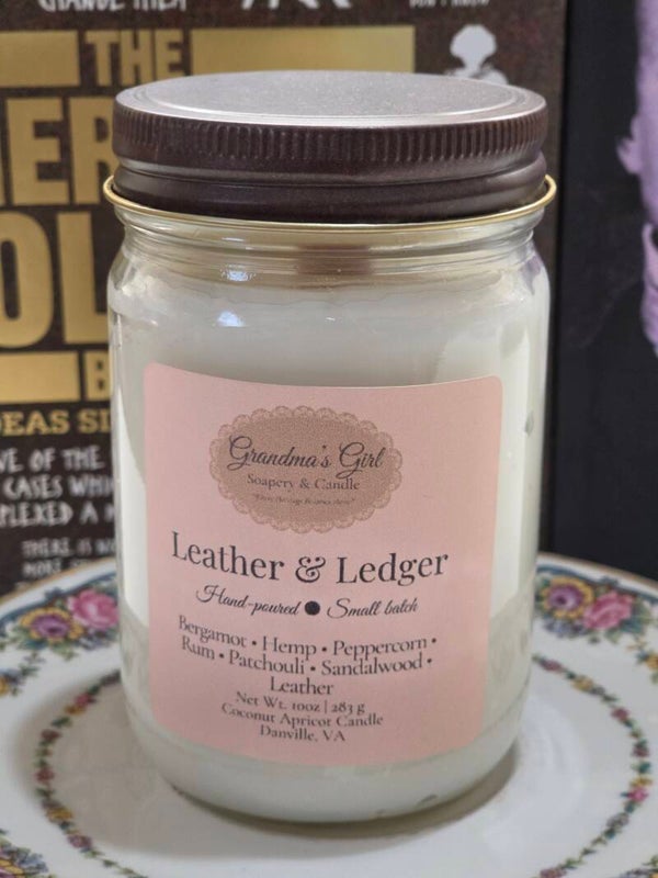 Leather & Ledger Candle