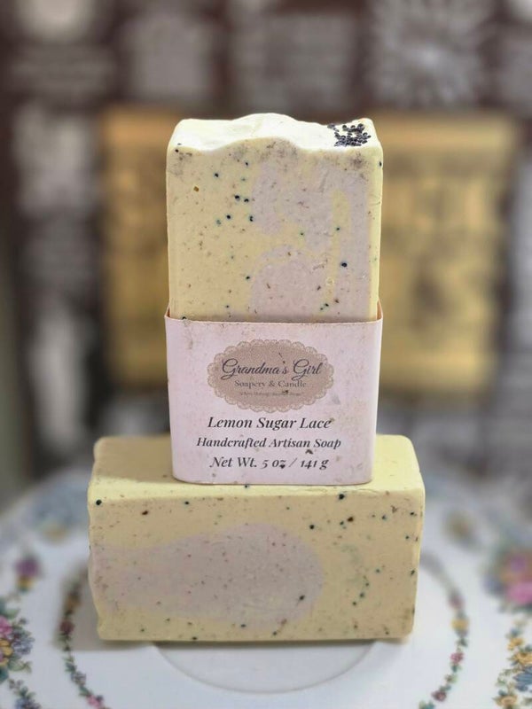 Lemon Sugar Lace Handcrafted Artisan Soap