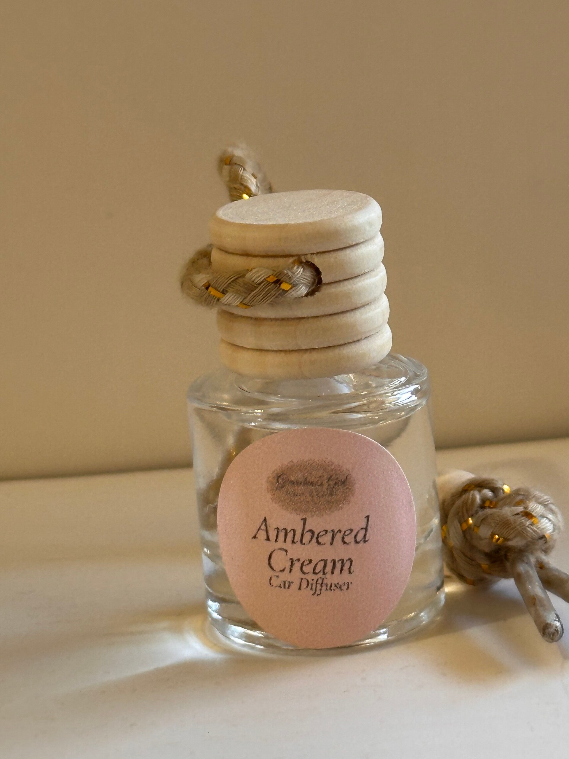 Ambered Cream Car Diffuser