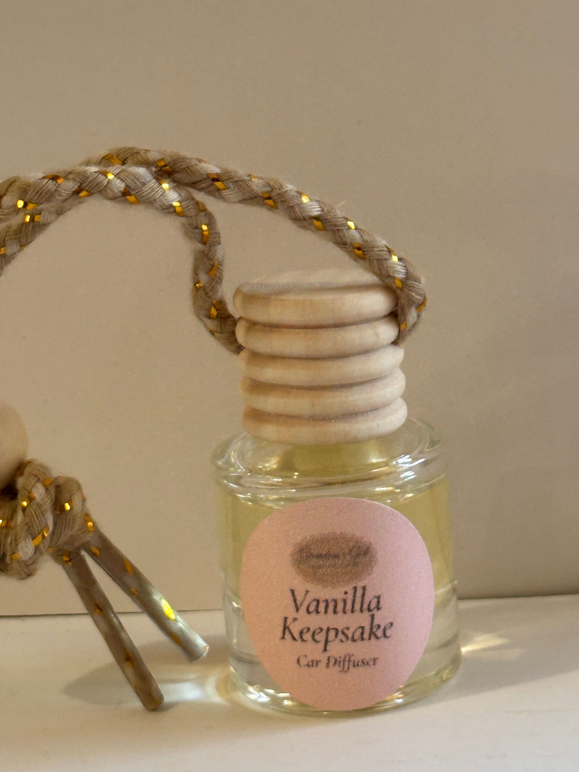 Vanilla Keepsake Car Diffuser