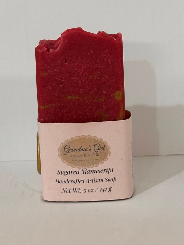 Sugared Manuscript Handcrafted Artisan Soap