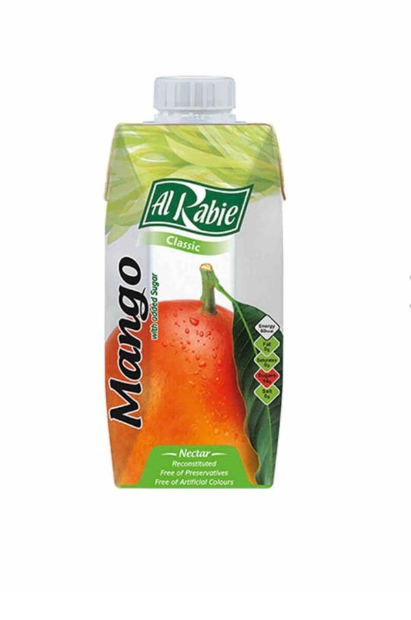 Al Rabie mango juiceعصير الربيع المانجو الكبير 330 مل