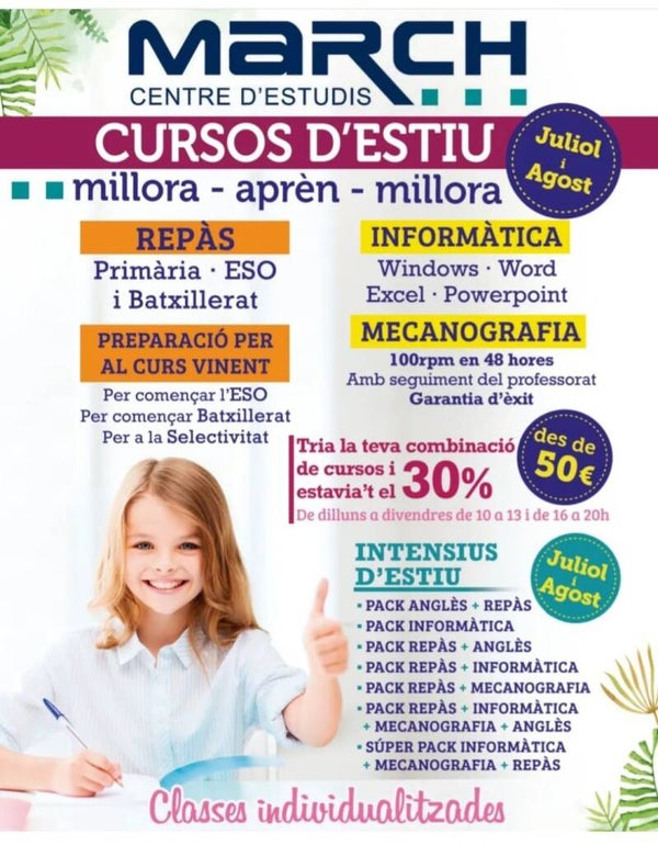 CURSOS D'ESTIU