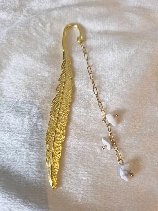 Boekenlegger goud wit