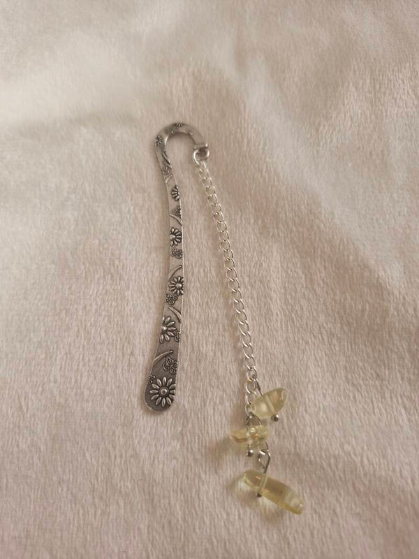 Boekenlegger zilver geel