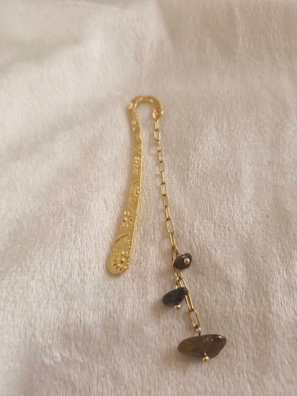 Boekenlegger goud bruin zwart