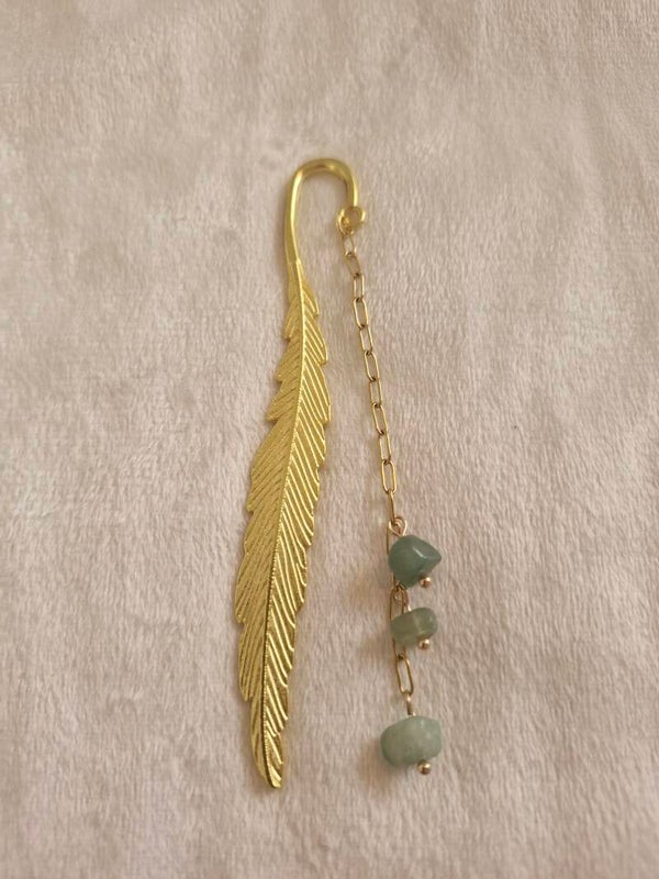 Boekenlegger goud groen