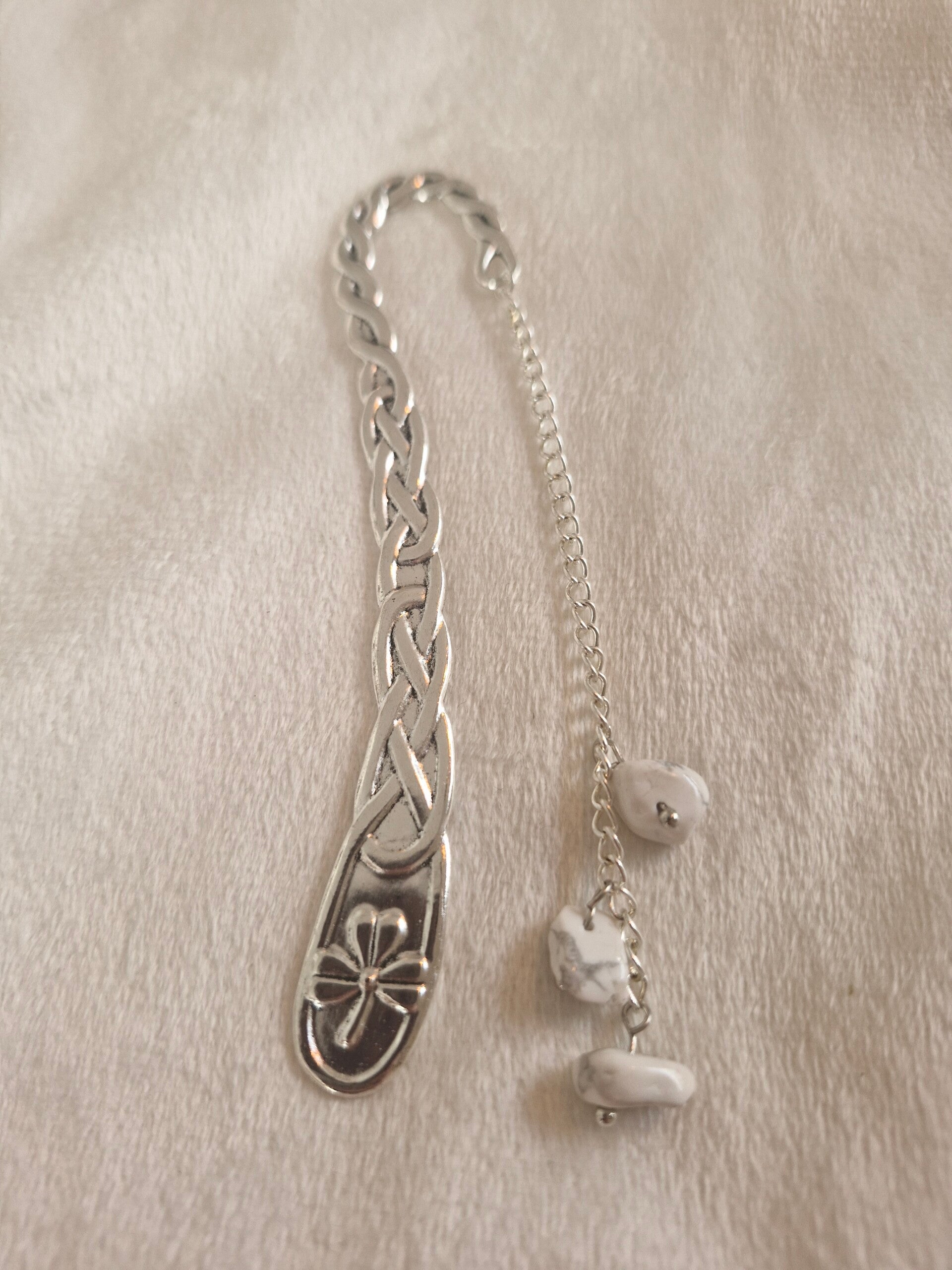 Boekenlegger zilver wit