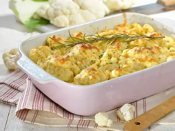 Mardi 09/09 plat : gratin de choux fleur au jambon