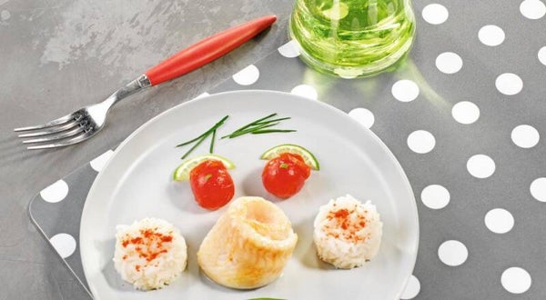 Vendredi 12/09 : Plat : médaillon de limande / coquillette & tomates poêlées