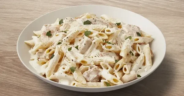 Pâtes poulet crème