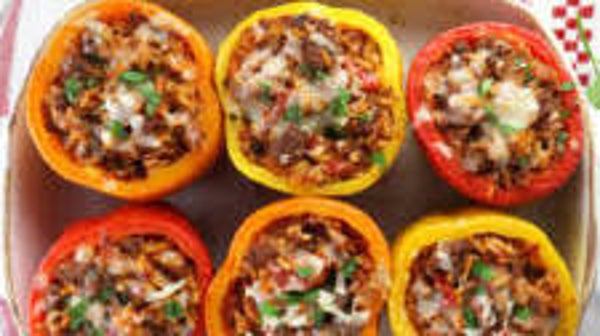 Mercredi 08/10 / plat : Poivrons farcis & riz