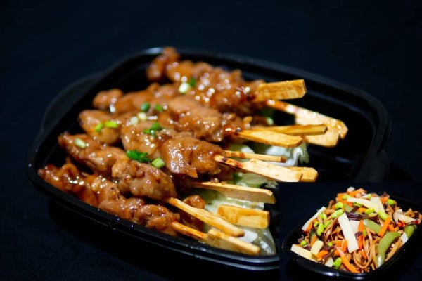 Mercredi 10/10 : Plat :nouilles aux légumes et yakitoris