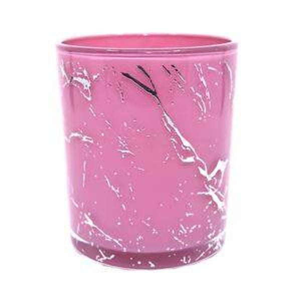 Small Light Pink & Silver Tumbler