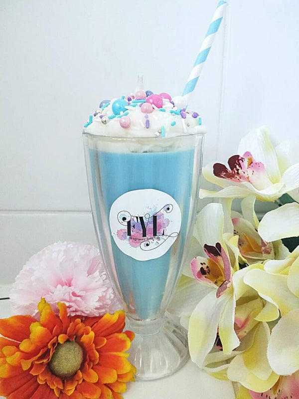 Milkshake Candle - Cotton Candy