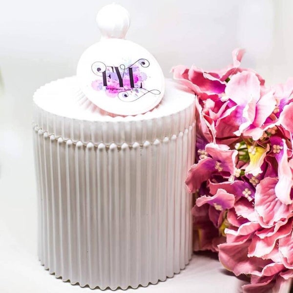 Extra Large Carousel Candle - White