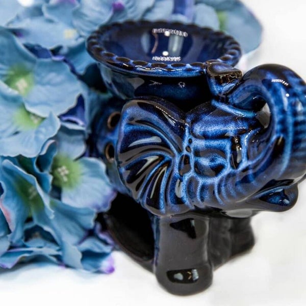 Black/Blue Elephant Burner - LAST ONE