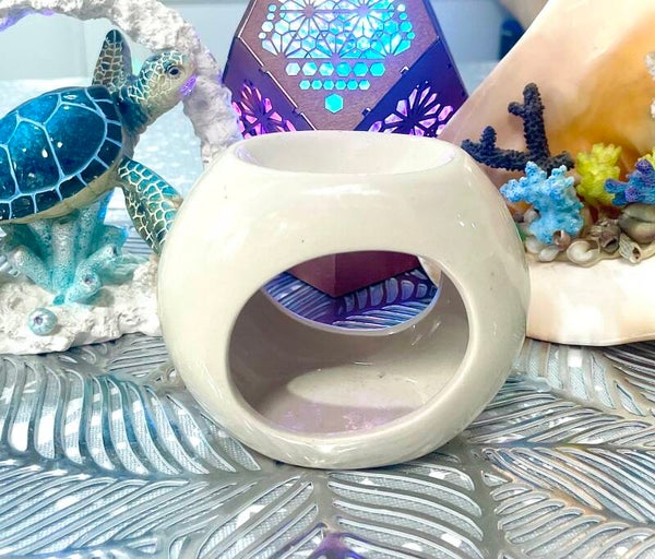 White/Cream Circular Burner (LAST ONE)