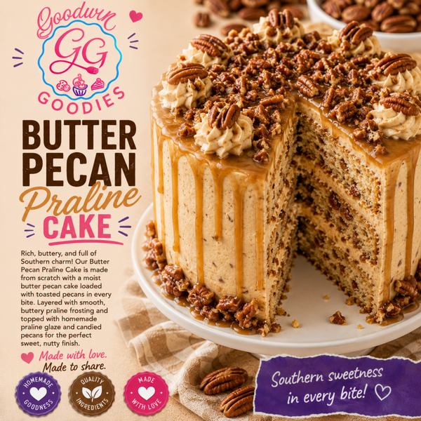 Butter Pecan Praline Cake