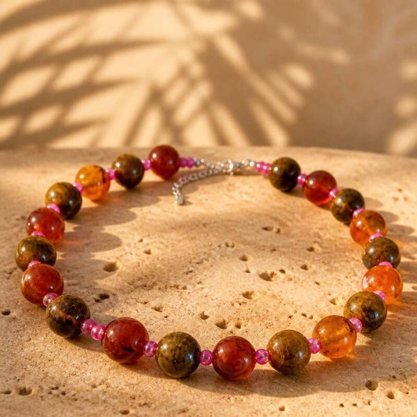 Acryl ketting choker