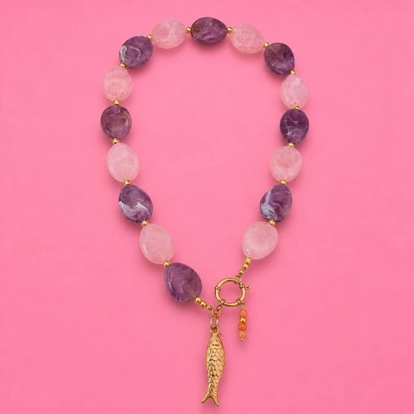 Acryl ketting " Fish