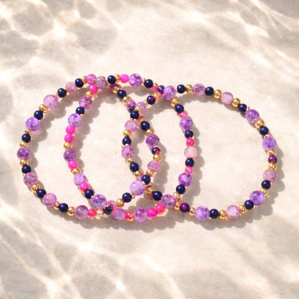 Kralen armbandjes ' shine (trio)