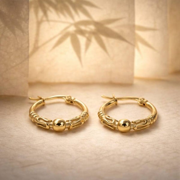 Bali hoops 'midi gold