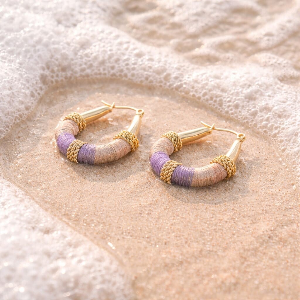 Colorful Bali hoops