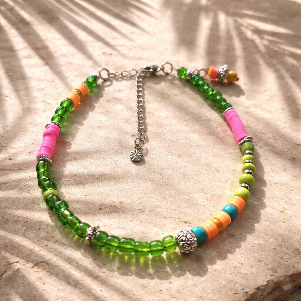 Enkelbandje colour bliss met bedel