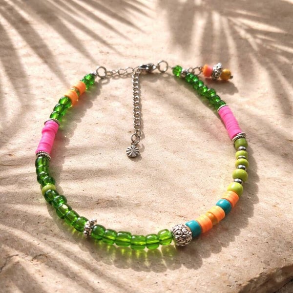 Enkelbandje colour bliss met bedel