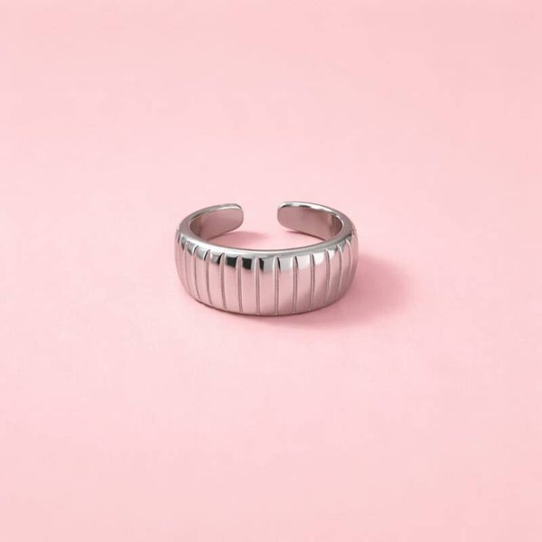 Ring statement zilver